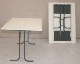 Table pliante en mélaminé Gérone 1